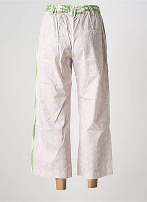 Pantalon 7/8 tissage popeline taille normale violet HOD femme