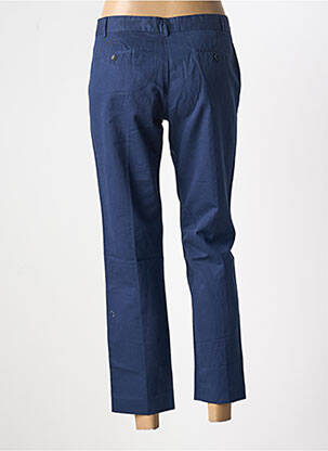 Pantalon chino tissage popeline taille normale bleu HARTFORD femme