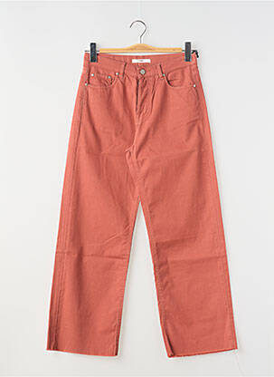 Jeans coupe droite taille haute taille haute orange HOD femme