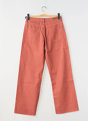 Jeans coupe droite taille haute taille haute orange HOD femme