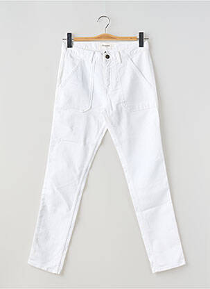 Jeans coupe slim blanc ACQUAVERDE pour femme