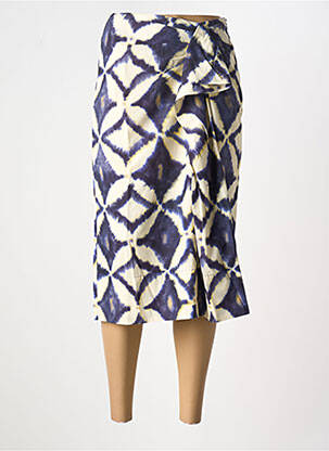 Jupe mi-longue bleu BELLEROSE pour femme