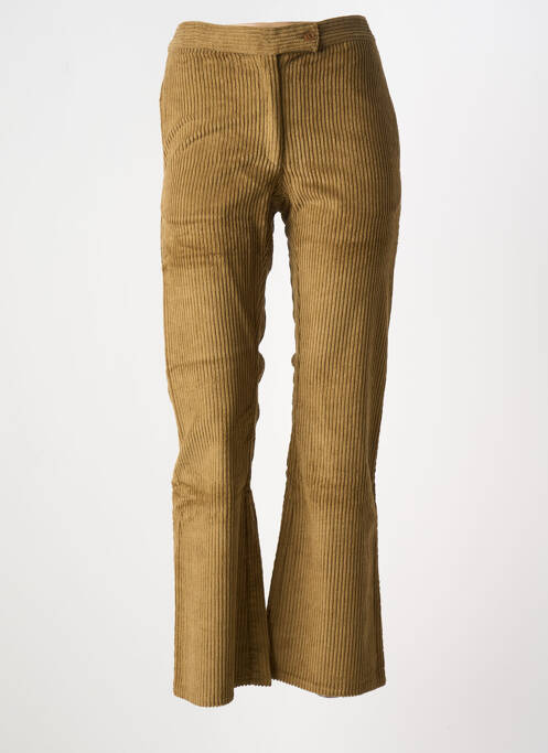 Pantalon flare stretch taille haute vert V.DE.VINSTER femme