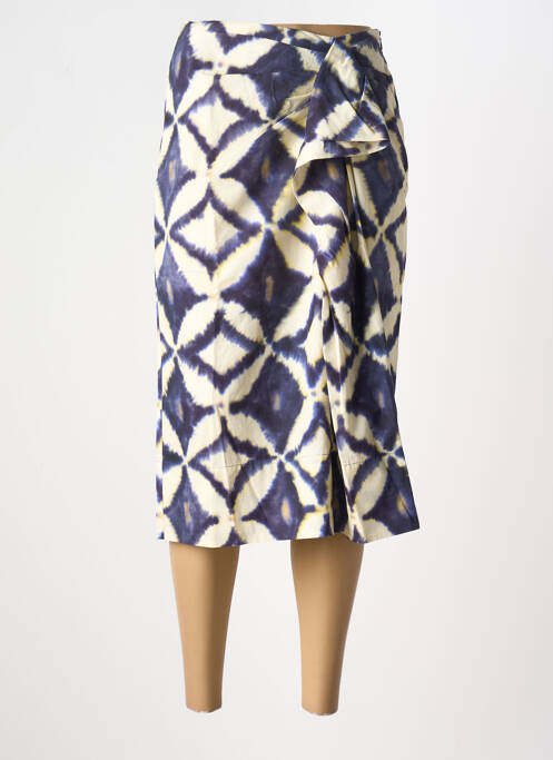 Jupe mi-longue bleu BELLEROSE pour femme