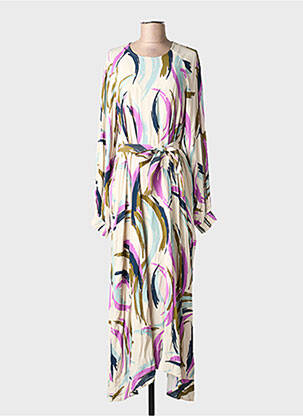 Robe longue manches longues manches longues beige ESSENTIEL ANTWERP femme