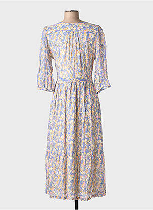Robe mi-longue manches 3/4 manches 3/4 blanc SECOND FEMALE femme