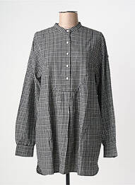 Blouse col rond manches longues noir LEON & HARPER femme