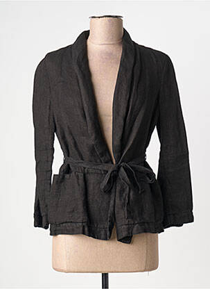 Veste casual coupe cintrée noir POMANDERE femme