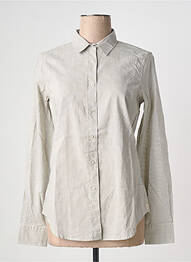 Chemisier coupe cintrée manches longues gris POMANDERE femme