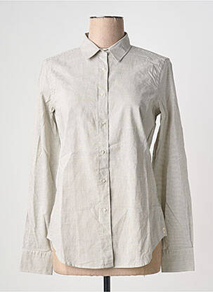 Chemisier coupe cintrée manches longues gris POMANDERE femme