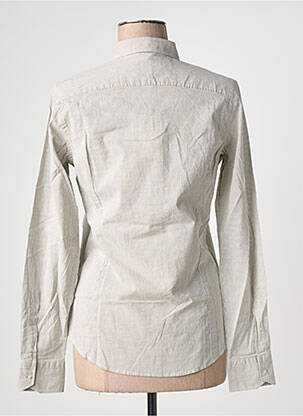 Chemisier coupe cintrée manches longues gris POMANDERE femme