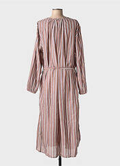 Robe mi-longue marron LEON & HARPER femme seconde vue