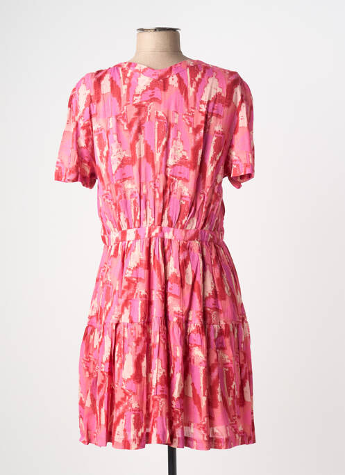 Robe courte manches courtes manches courtes rose BA&SH femme