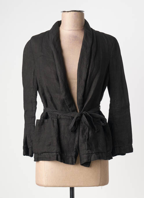 Veste casual coupe cintrée noir POMANDERE femme
