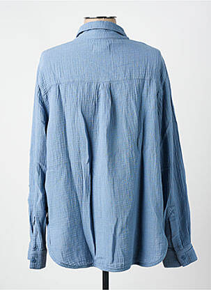 Chemisier coupe fluide manches longues bleu CHLOÉ STORA femme