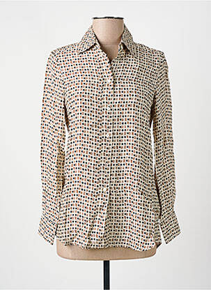 Chemisier coupe cintrée manches longues beige DIEGA femme