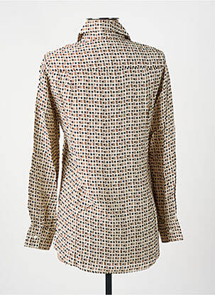 Chemisier coupe cintrée manches longues beige DIEGA femme