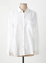 Chemisier coupe droite manches longues blanc SWILDENS femme