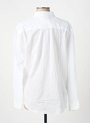 Chemisier coupe droite manches longues blanc SWILDENS femme