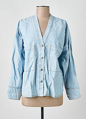 Chemisier manches longues manches longues bleu CHLOÉ STORA femme