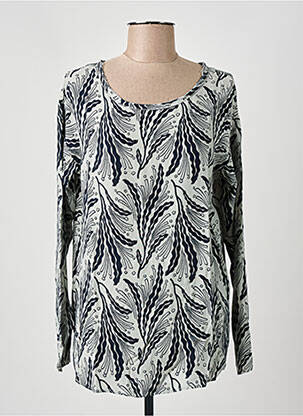 Blouse imprimé fantaisie manches longues gris HARTFORD femme