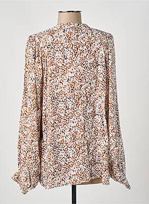 Blouse imprimé fantaisie manches longues beige SECOND FEMALE femme