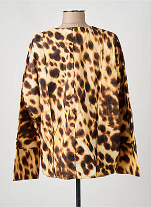 Chemisier coupe droite manches longues marron CHLOÉ STORA femme