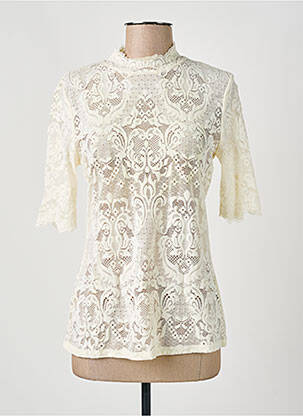 Top manches courtes manches courtes beige SET femme