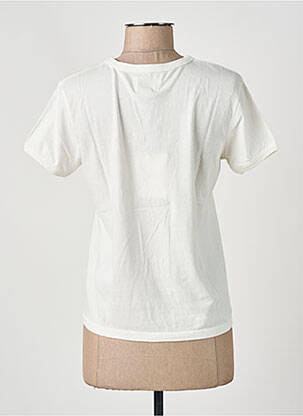 T-shirt coupe droite manches courtes blanc SWILDENS femme