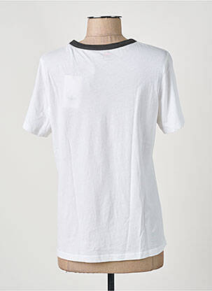 T-shirt coupe droite manches courtes blanc LEON & HARPER femme