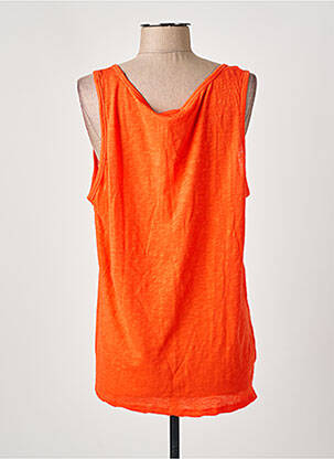 T-shirt coupe droite fines bretelles orange LEÏ-1984 femme