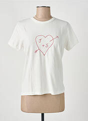 T-shirt blanc SWILDENS pour femme seconde vue