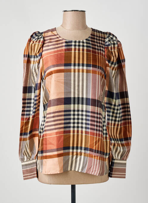 Blouse marron SECOND FEMALE pour femme