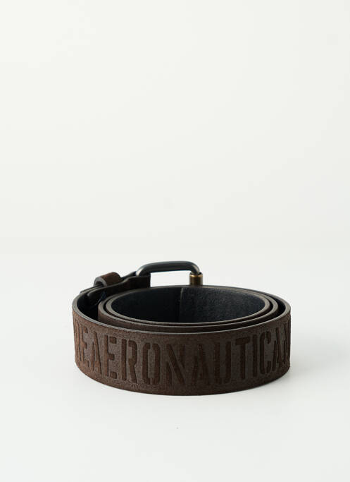 Ceinture marron AERONAUTICA homme