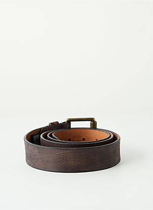 Ceinture coutures renforcées marron AERONAUTICA homme