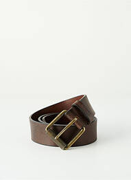 Ceinture coutures renforcées marron fonce AERONAUTICA homme