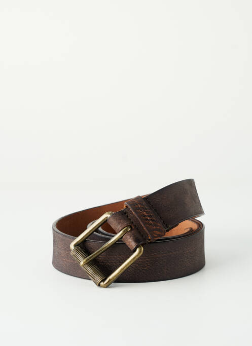 Ceinture coutures renforcées marron AERONAUTICA homme