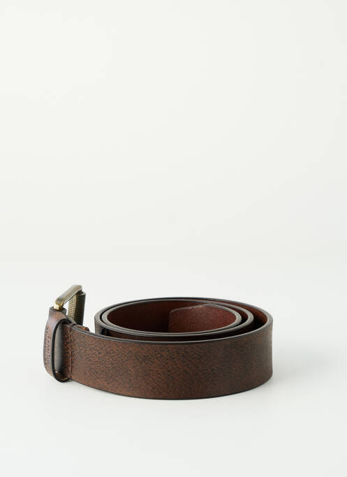 Ceinture coutures renforcées marron fonce AERONAUTICA homme