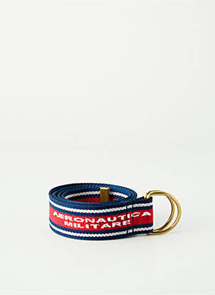 Ceinture imprimé fantaisie rouge AERONAUTICA homme