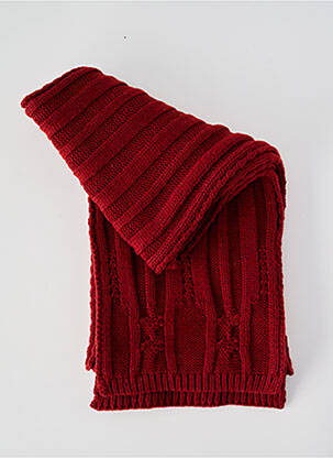 Echarpe maille opaque rouge BUGATTI homme