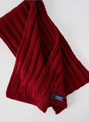 Echarpe maille opaque rouge BUGATTI homme