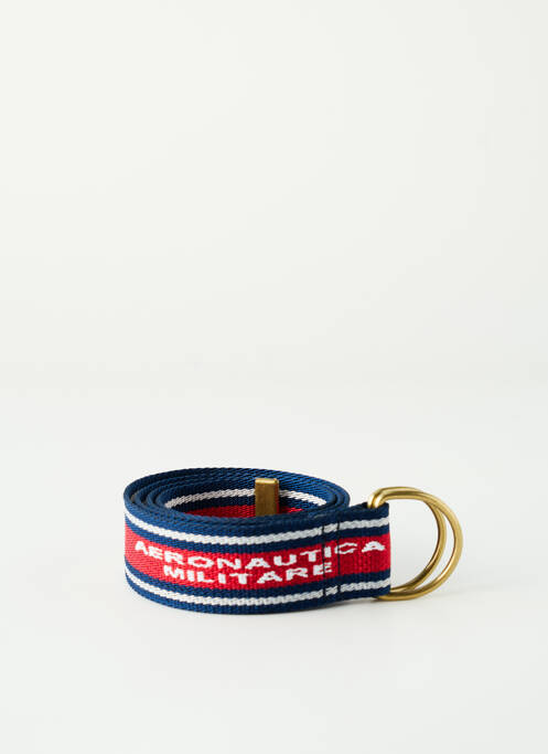 Ceinture imprimé fantaisie rouge AERONAUTICA homme