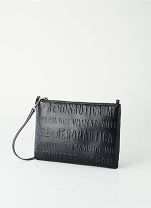 Pochette multipoches noir AERONAUTICA femme