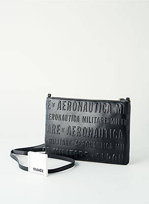 Pochette multipoches noir AERONAUTICA femme