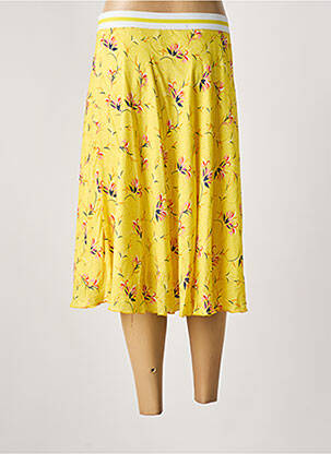 Jupe mi-longue taille normale jaune WEINBERG femme