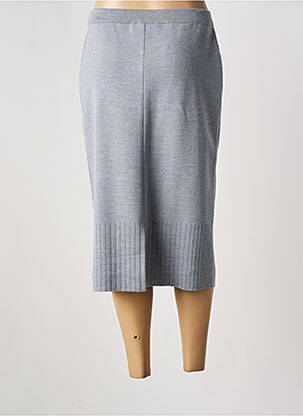 Jupe mi-longue coupe droite gris PAUPORTÉ femme