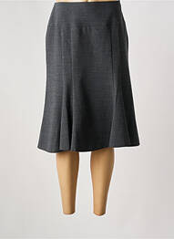 Jupe mi-longue fermeture zip latéral gris WEINBERG femme