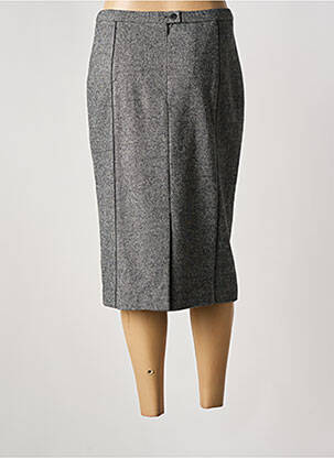 Jupe mi-longue taille à pinces gris WEINBERG femme