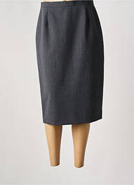 Jupe mi-longue coupe droite gris WEINBERG femme
