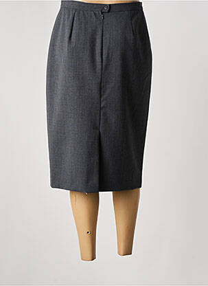 Jupe mi-longue coupe droite gris WEINBERG femme